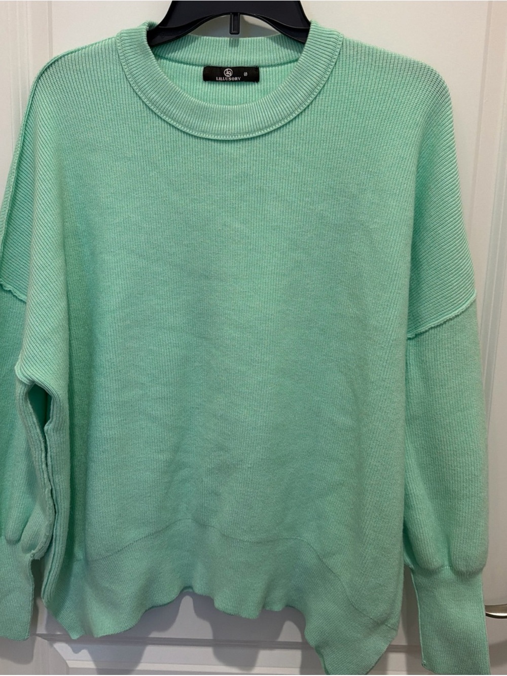 Lulus Mint Crewneck Sweater - Relaxed Knit Pullover